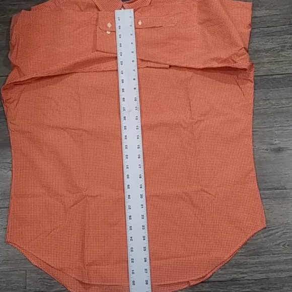 Ralph Lauren shirt size 17men orange button down - Picture 7 of 7